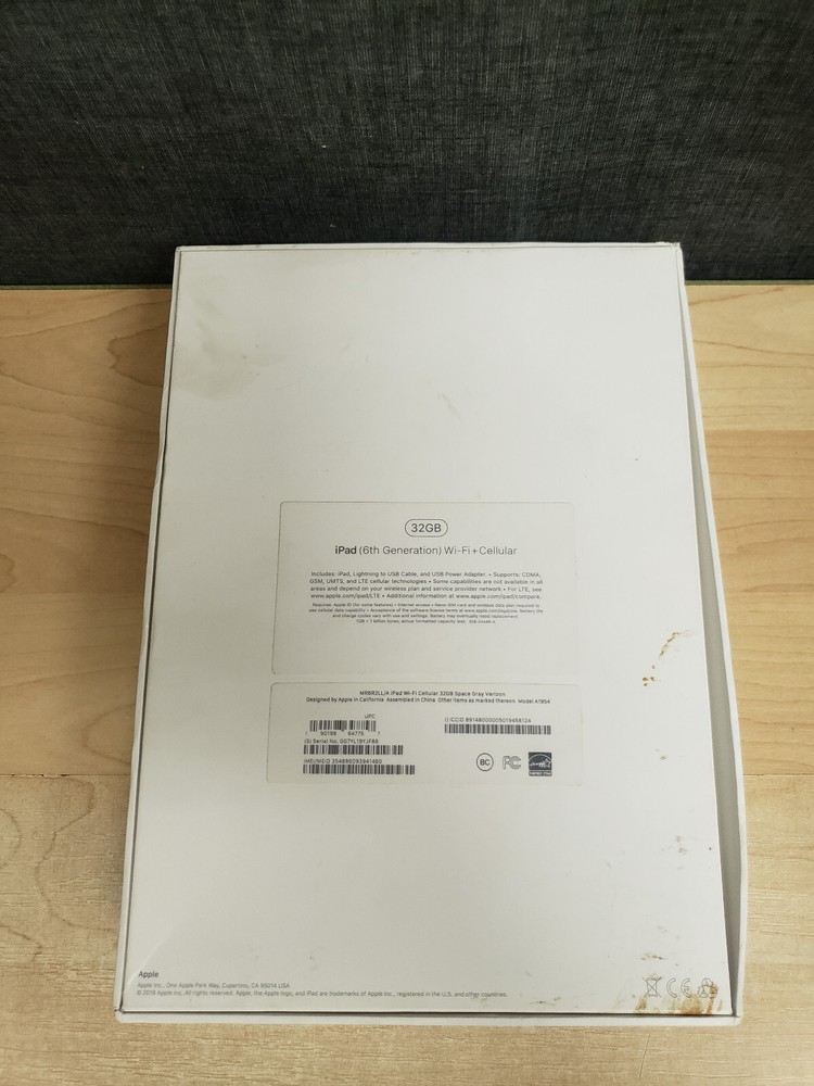 Apple iPad 6th generation Still in Plastic
