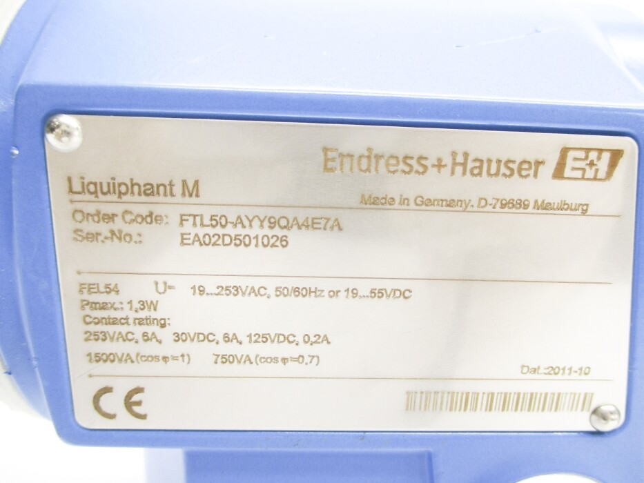 ENDRESS+HAUSER FTL50-AYY9QA4E7A NSNP