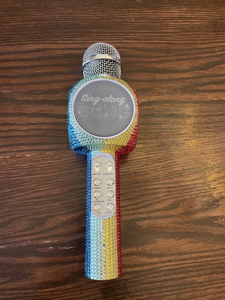 Sing-A-long Rainbow Bling Karaoke Bluetooth Microphone 10017703
