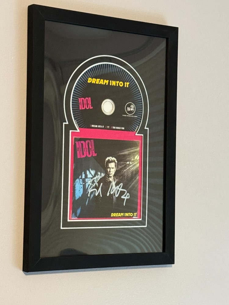 Billy Idol Autographed Dream Into It Signed Art Card with CD