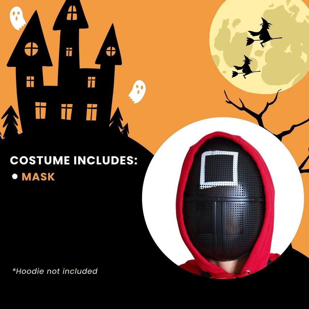 Squid Game Square Mask Costume Accessory One Size