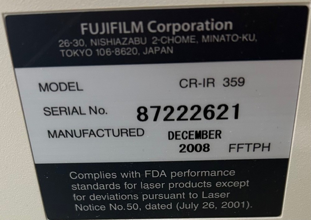 Fuji Carbon XL-2 CR Imaging System