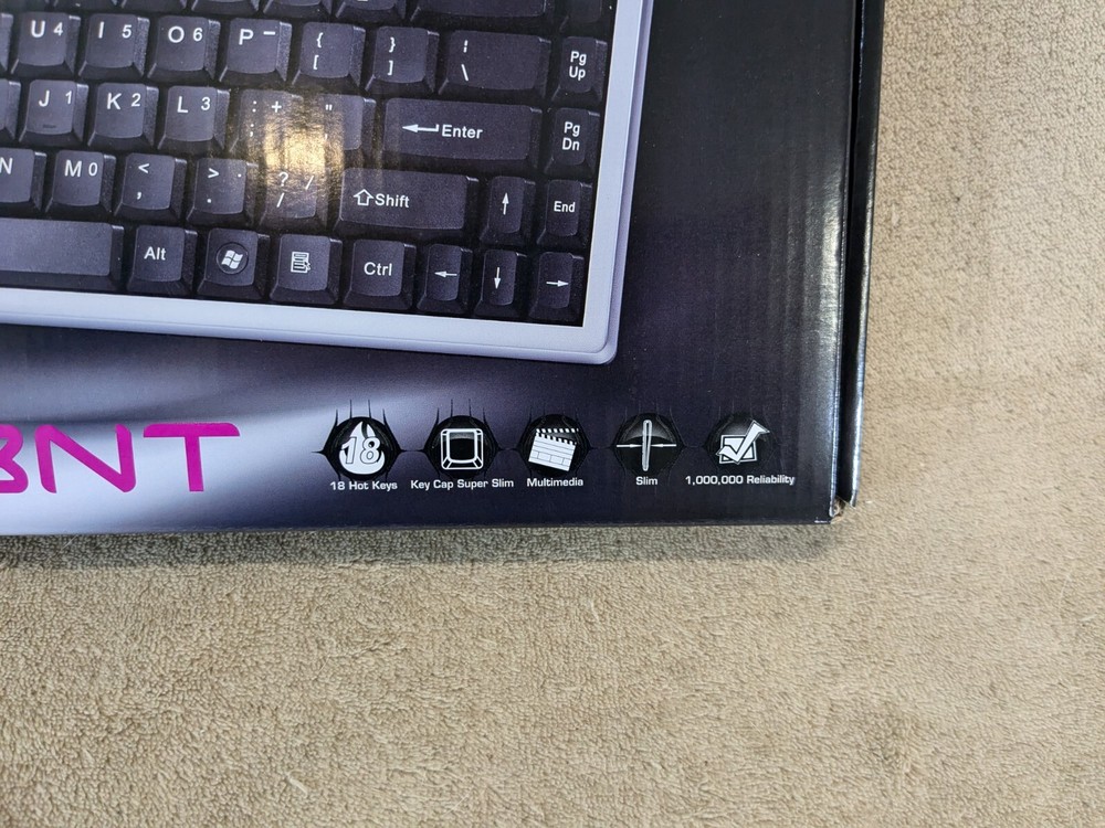 iONE SCORPIUS-K3NT Multimedia Trackball Keyboard Wired USB Interface K3NT-U