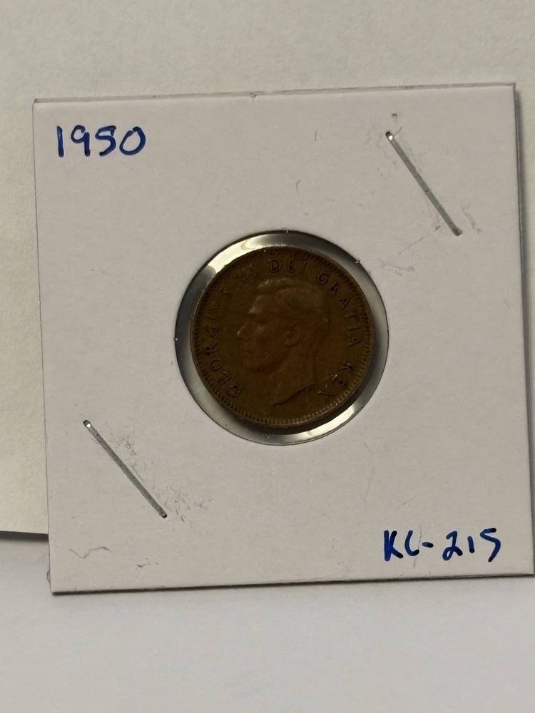 Canada 1950 Small Cent Bronze Circulated Coin KC215