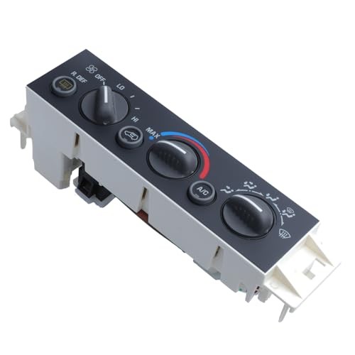 HVAC AC Heater Climate Control Panel Module with Rear Window Defogger Switch
