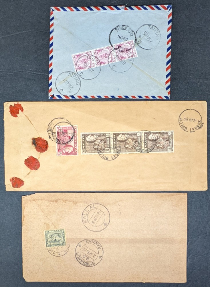 7 1930s-1950s Malaya covers [Y.51]
