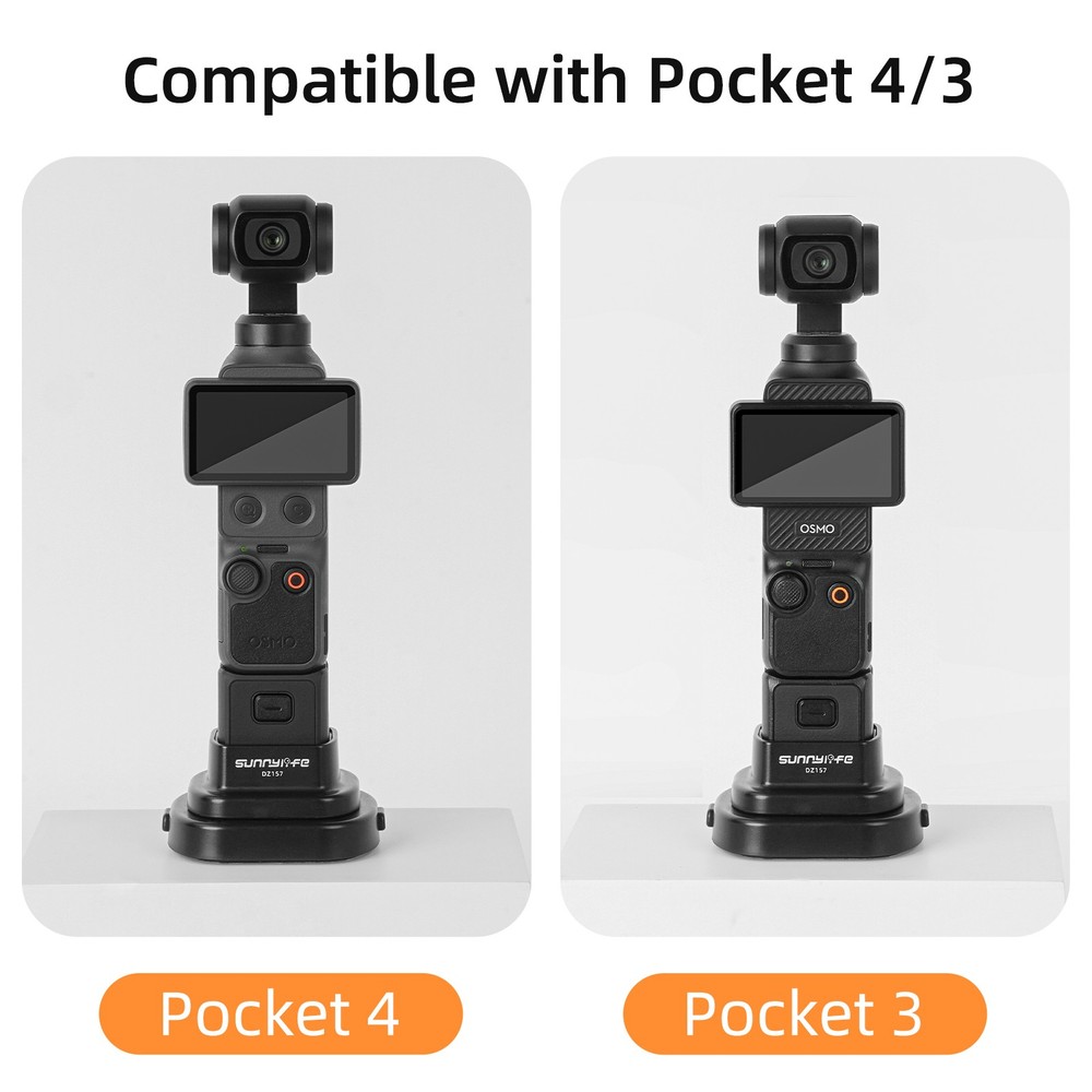 For DJI Osmo Pocket 4/3 Removable Car Base Desktop Support Upright Base
