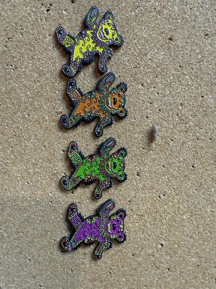 Grateful Dead Dancing Bear Pin Set #'d/150