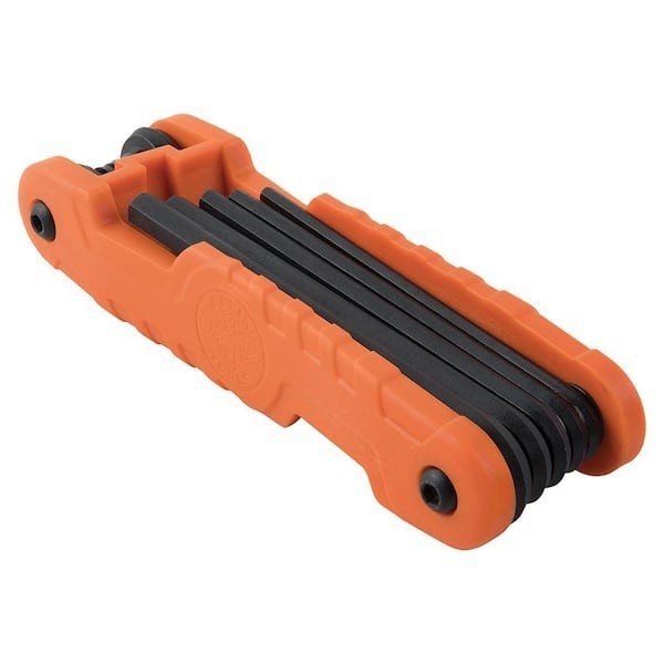 Klein Tools Heavy Duty Pro Folding Hex Key Set 11-Key SAE Sizes