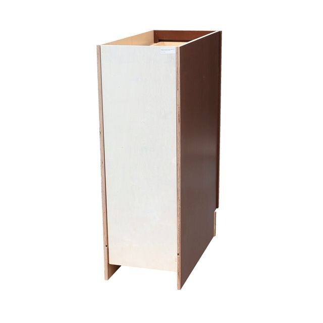18" Rustic Walnut Shaker style base cabinet