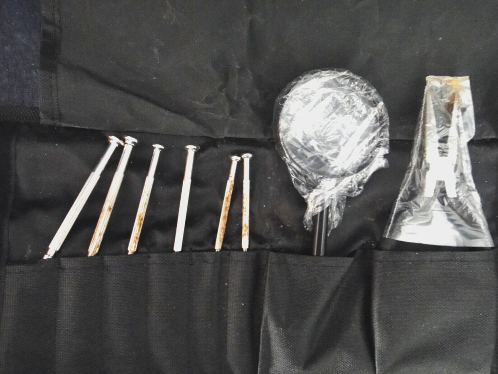 Multitool Set in Black Cloth Pouch