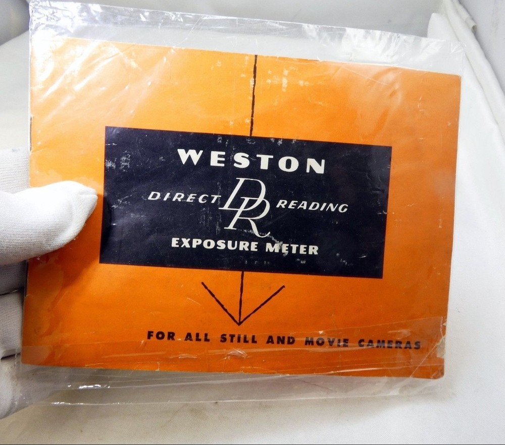 Weston Direct Reading Exposure Light Meter Instruction  Manual Guide