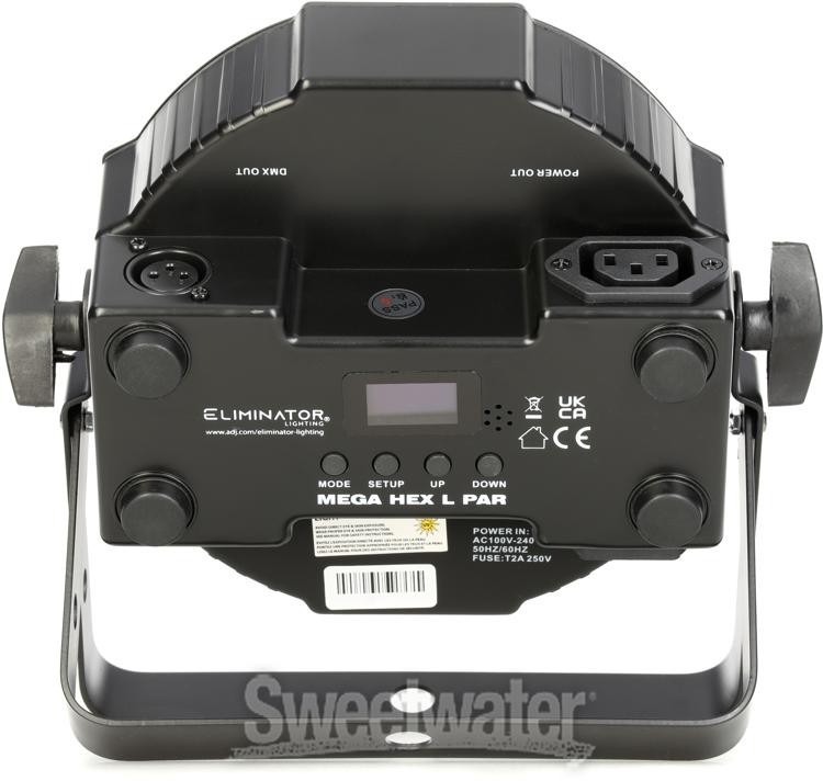 Eliminator Mega Flat Hex L Pak4 LED PAR Light Kit