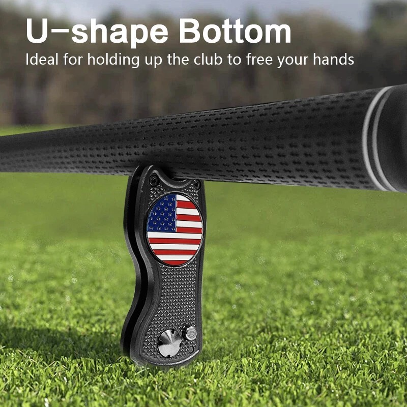 Utah Utes Switchblade Divot Tool 2-Sided Golf Ball Marker