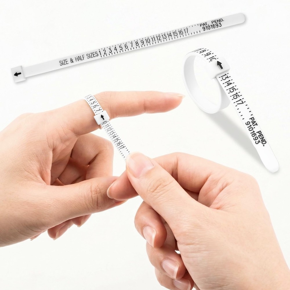 UUBAAR Ring Sizer and Measuring Tool, 5-in-1 Pro Sizing Kit: silver