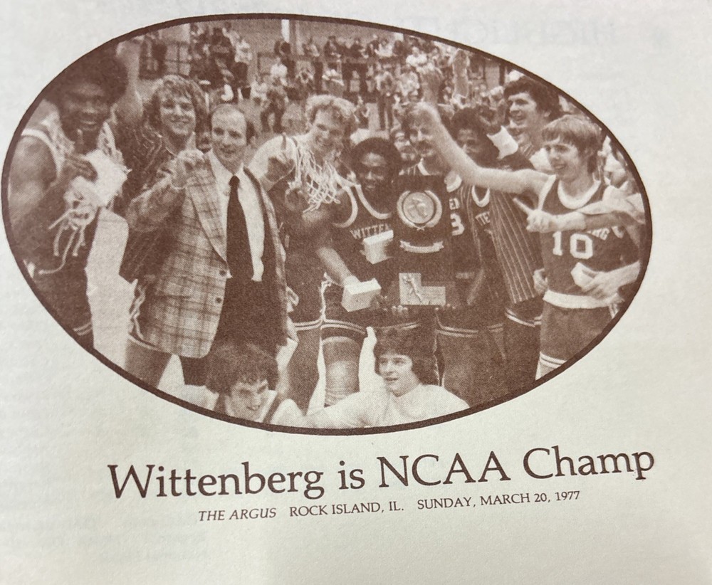 1977 78 NCAA Division III Basketball Program Wittenberg