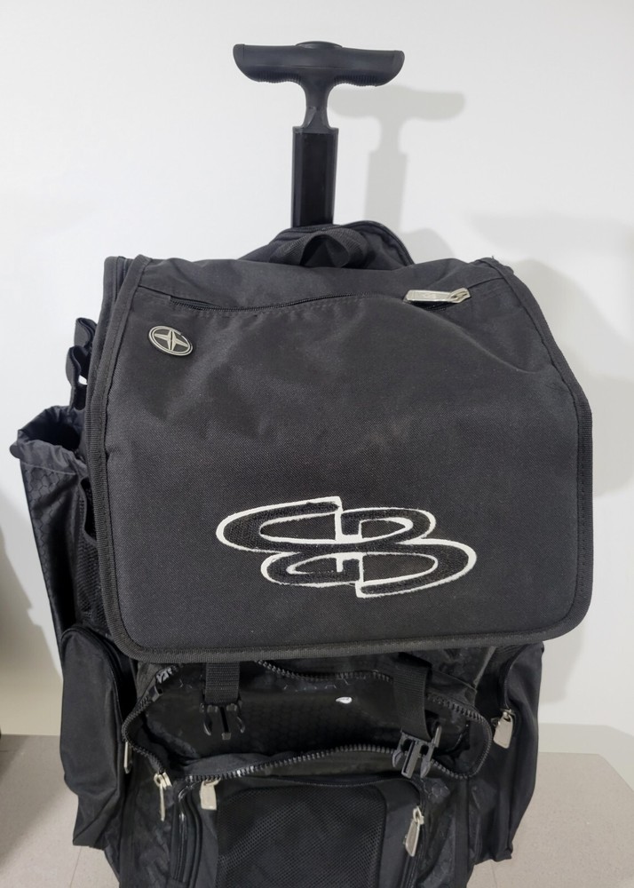Boombah Baseball Softball Rolling Superpack 2.0 Black *Missing Front Flap*