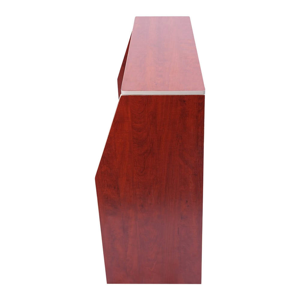 Portable Event Bar Rectangular Foldable Bar Freestanding Bar Cabinet Brown