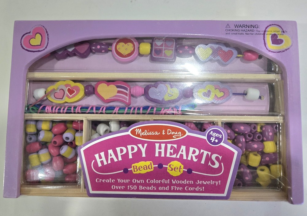 Melissa & Doug Happy Hearts Bead Set