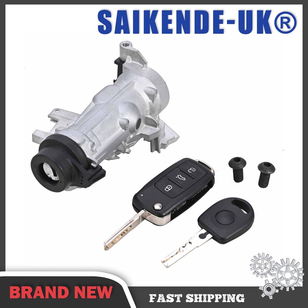 Ignition Switch Lock Assembly For VW Jetta 2006-2018 W/ Remote Control Key Shell