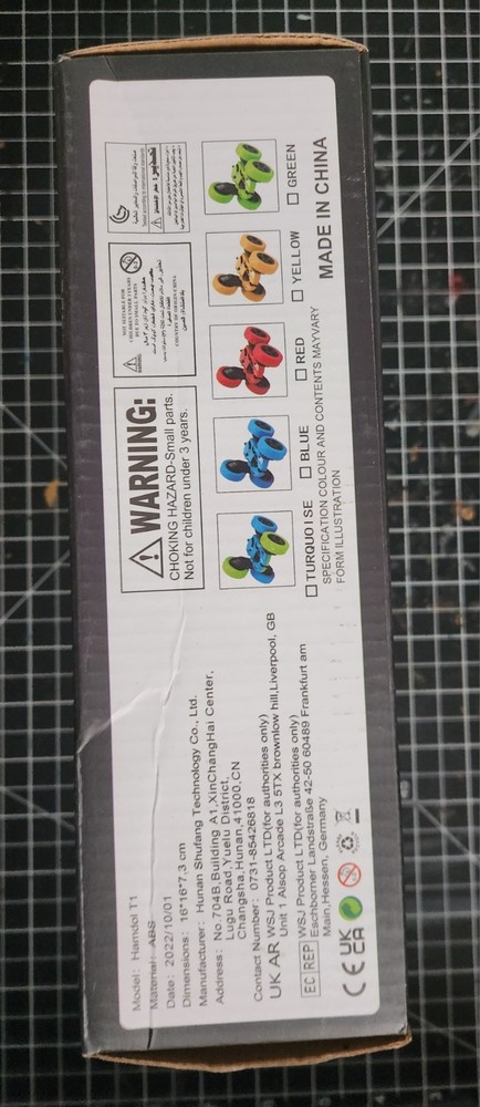 Hamdol Stunt Car Double-Sided Remote-Controlled Toy Blue Green