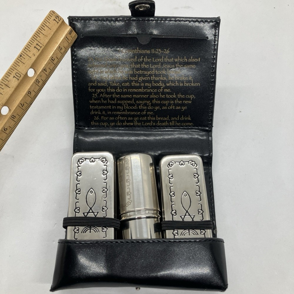Communion Travel Set, Excellent Condition Portable