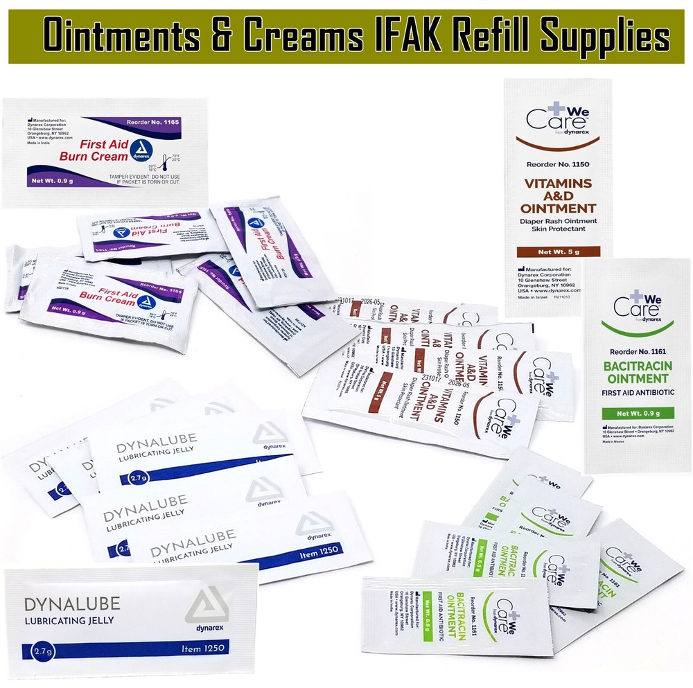 Ointments Creams Refill Emergency Survival Camping First Aid Kits