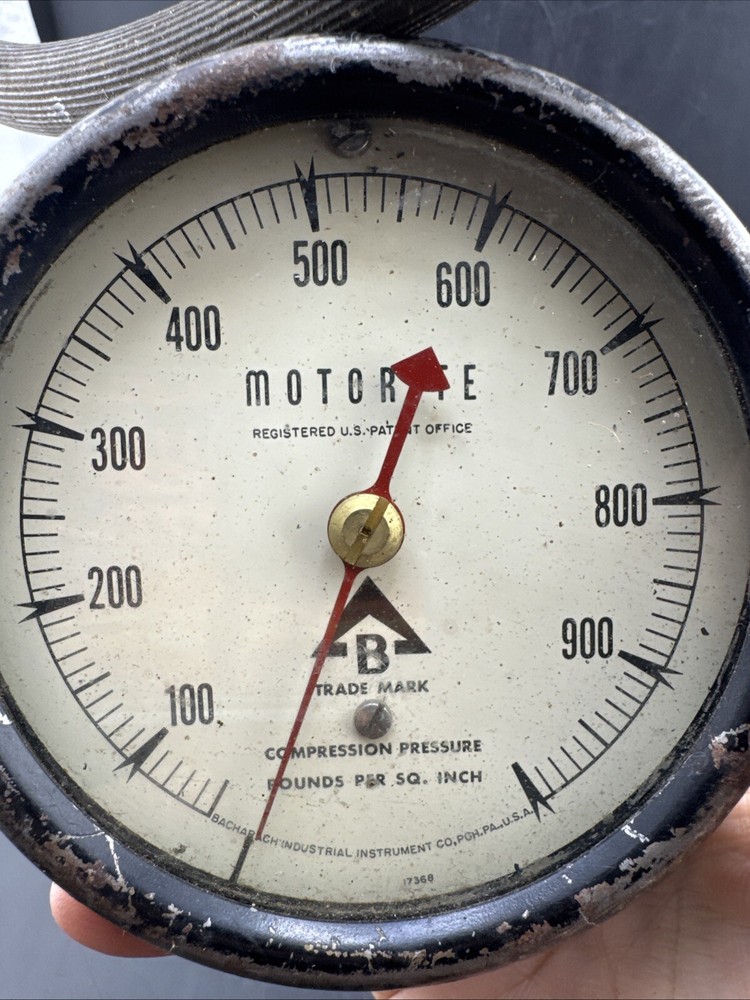 Steampunk Diesel motorite compression gauge 📦