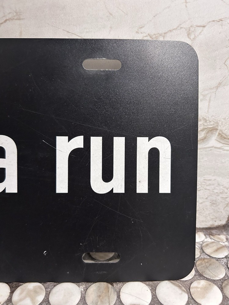 License Plate “Yes Ima Run”