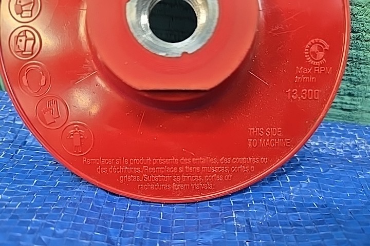 3M Disc Back Up Pad - 88655 Very Hard Red Pad
