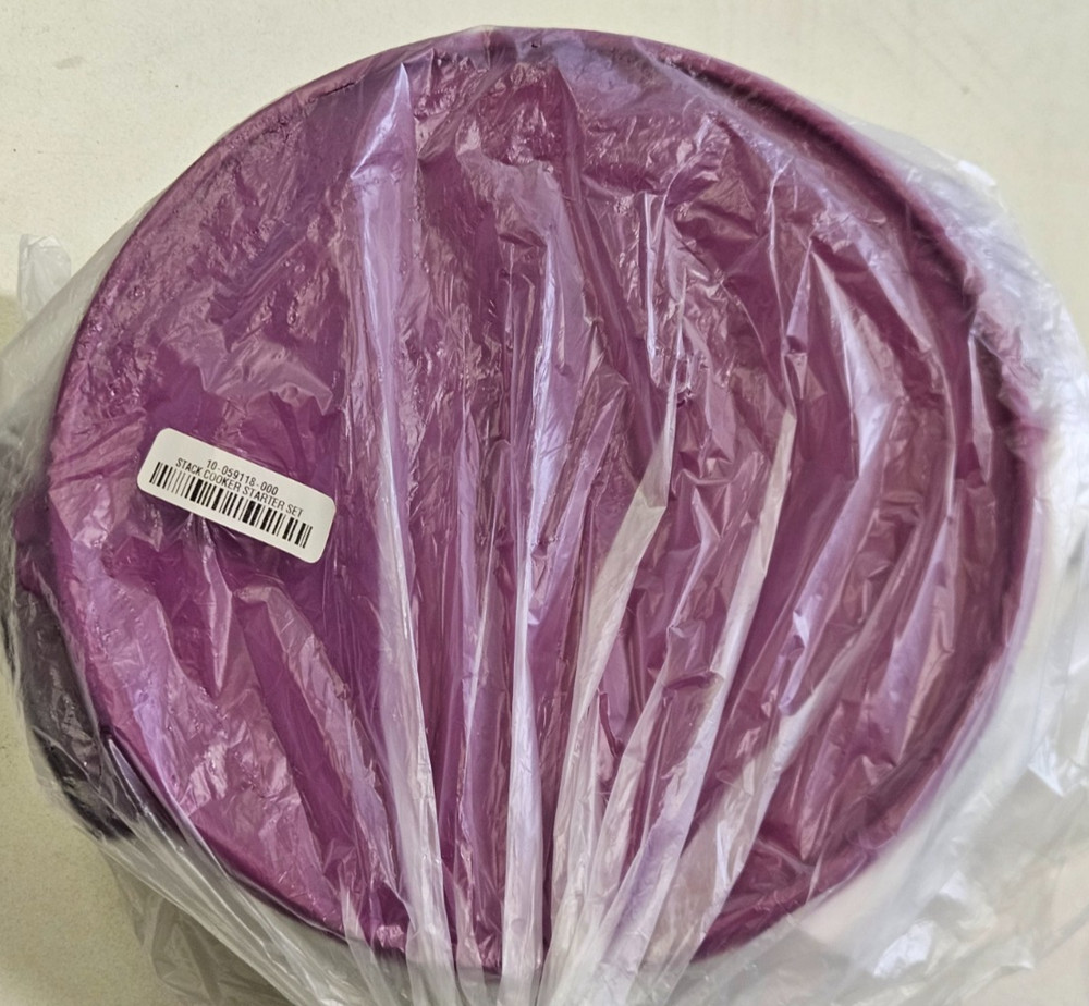 Tupperwave Stack Cooker Starter Set Purple 5 pieces