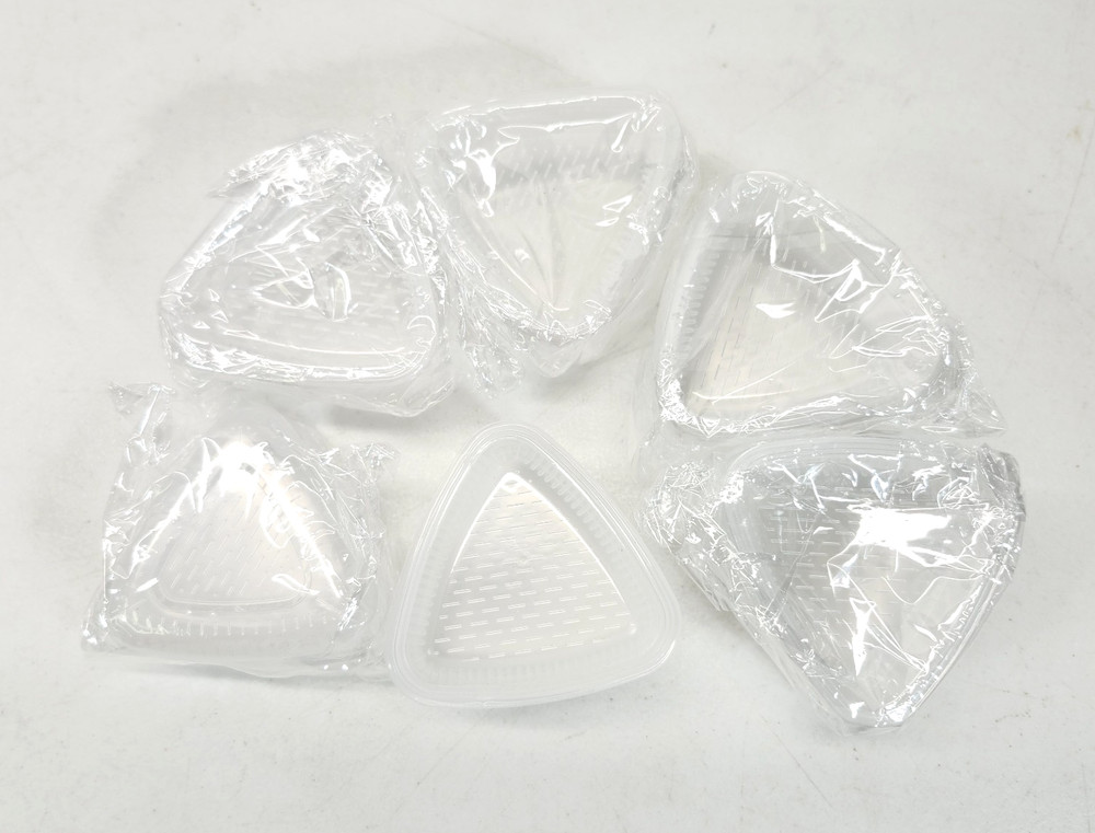 6 Pcs Mold Maker Rice Ball Sushi Mold Triangle Plastic Maker