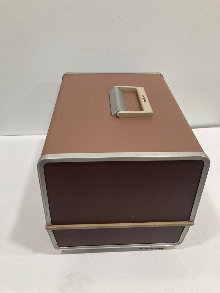Vintage Argus 500 Electromatic Remote Automatic Slide Projector W/ Case No Cord