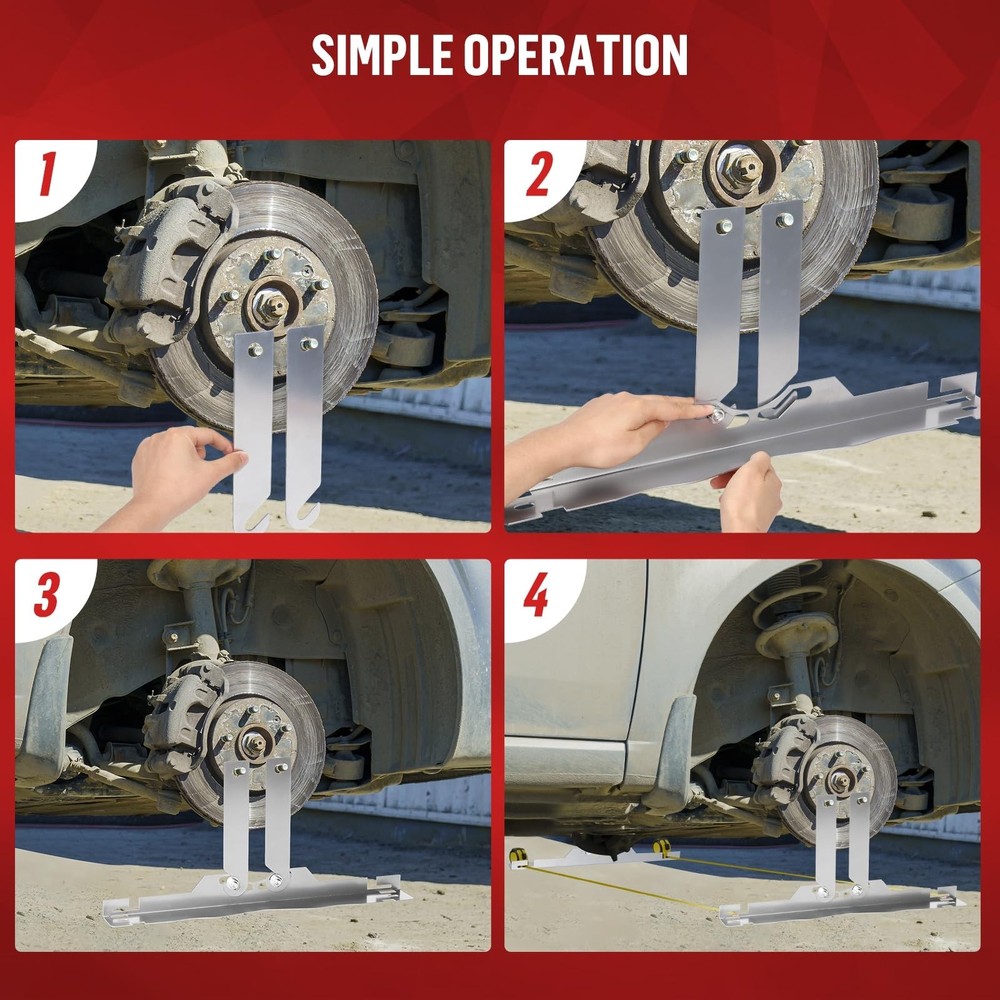 2Pack Wheel Alignment Tool with Connection Sheet, 2025 Upgraded Toe Alignment...