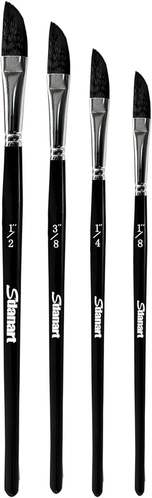 4PCS Dagger Striper Brush Set, Premium Dagger Paint Brushes Set, Professional Da