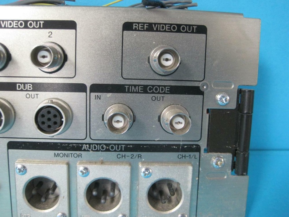 REPLACEMENT BACK PANEL AUDIO VIDEO MIC FOR SONY BVU-950 VIDEO CASSETTE RECORDER