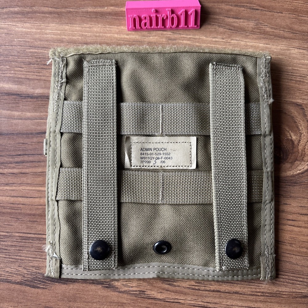 US Military Administration Pouch 7” x 7”