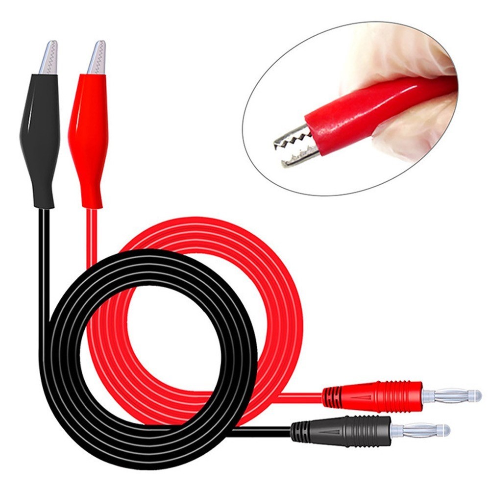 Clips Test Line 104cm 1Pair Dual Measure Tools Test Cable Line