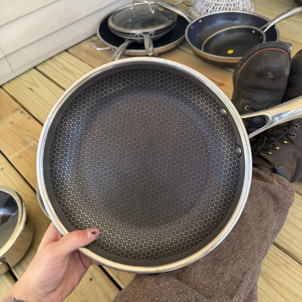 Hexclad Hybrid Cookware 9 Piece Set Preowned Great Condition