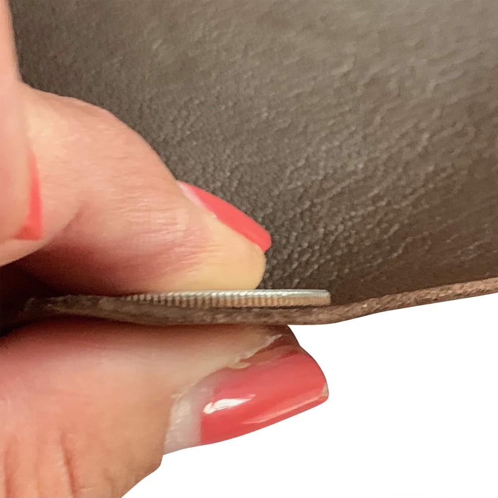 Brown Leather Hide Soft Upholstery Material DIY Crafting Bookbinding Thin Fabric