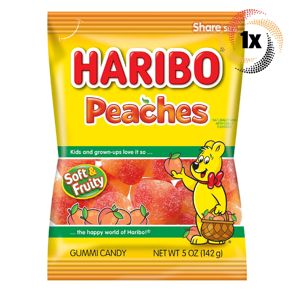 Haribo Peaches Peg Bag