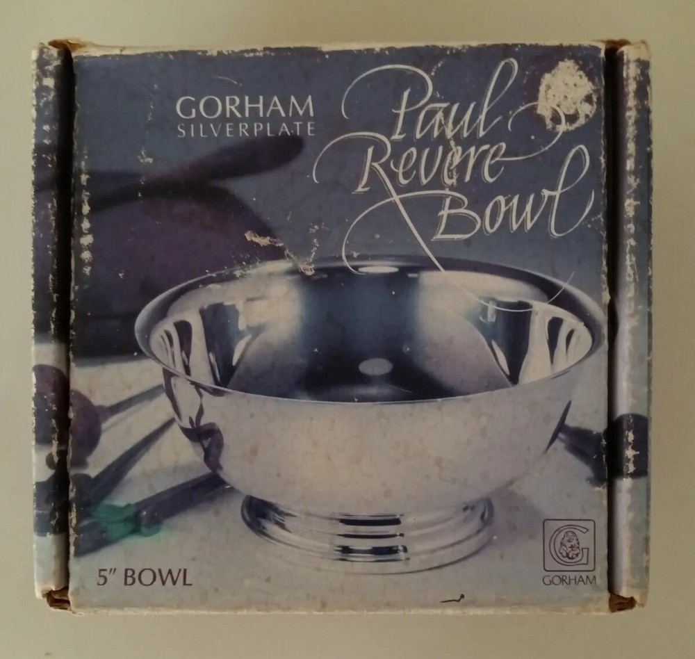 Gorham Silver Plate Revere Bowl 5" in Diameter.