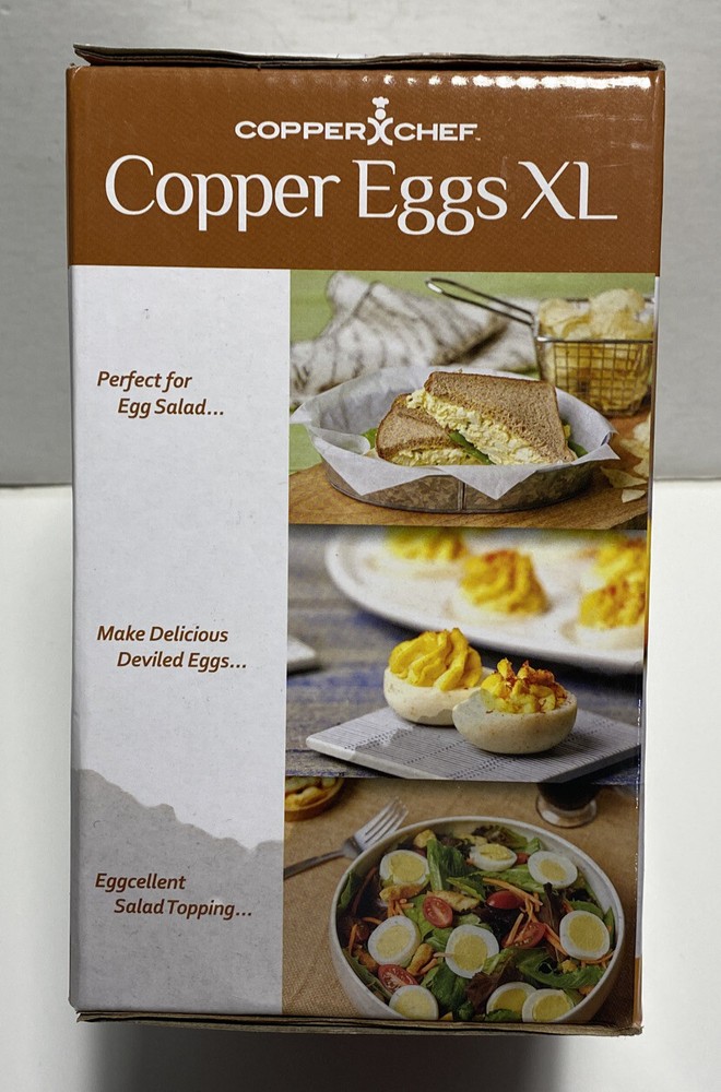 Copper Chef Copper Eggs XL With Non Stick Coating 4 XL Copper Egg Makers