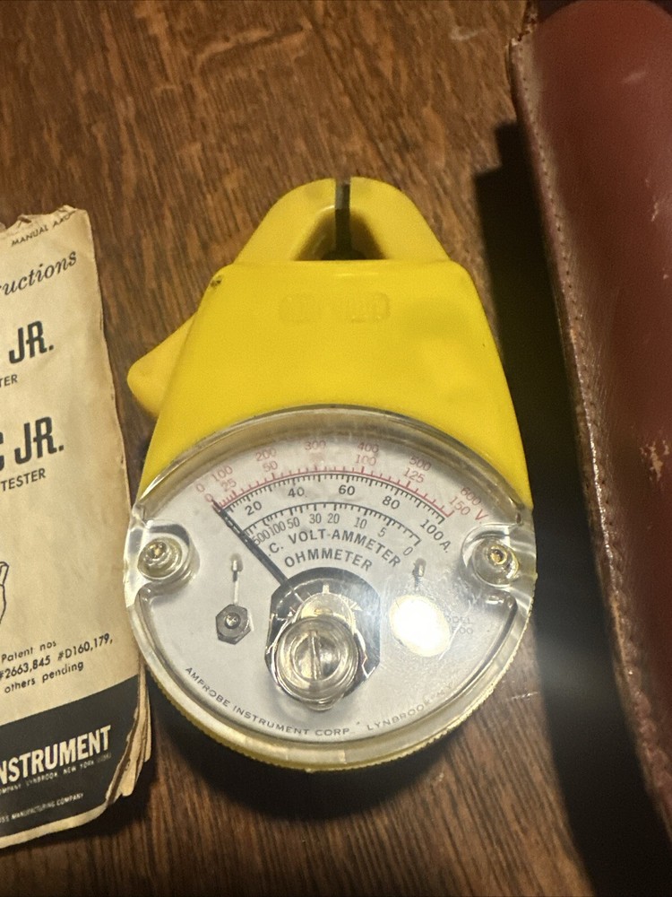 Amprobe Jr Clamp Test Meter Vintage Kit