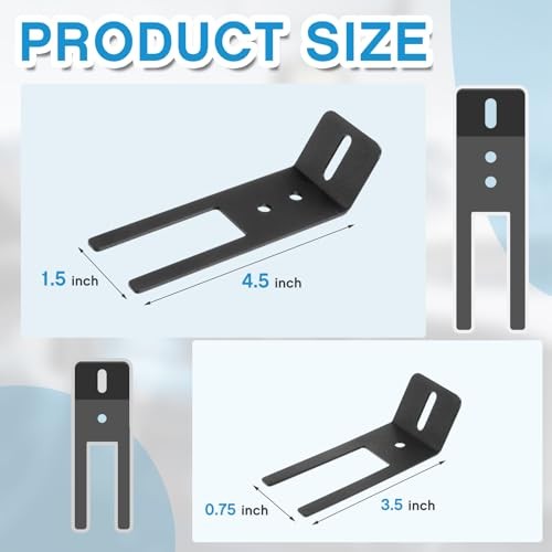 8 Pcs Interior Visor Bar Headliner Emergency Warning Light U-Bracket Mount 2