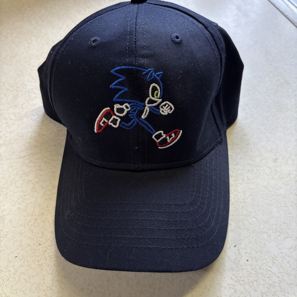Sonic the Hedgehog Baseball Hat Navy Blue. Embroidered.
