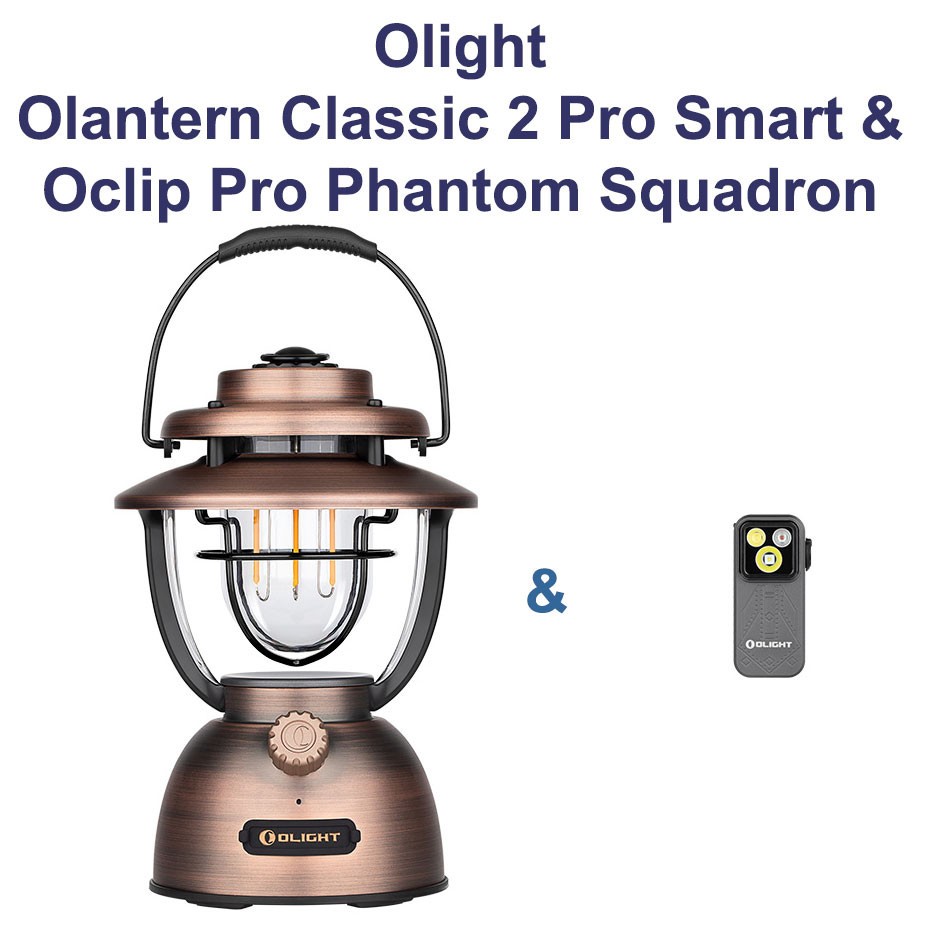 Olight Olantern Classic 2 Pro Smart & Oclip Pro Phantom Squadron Flashlight