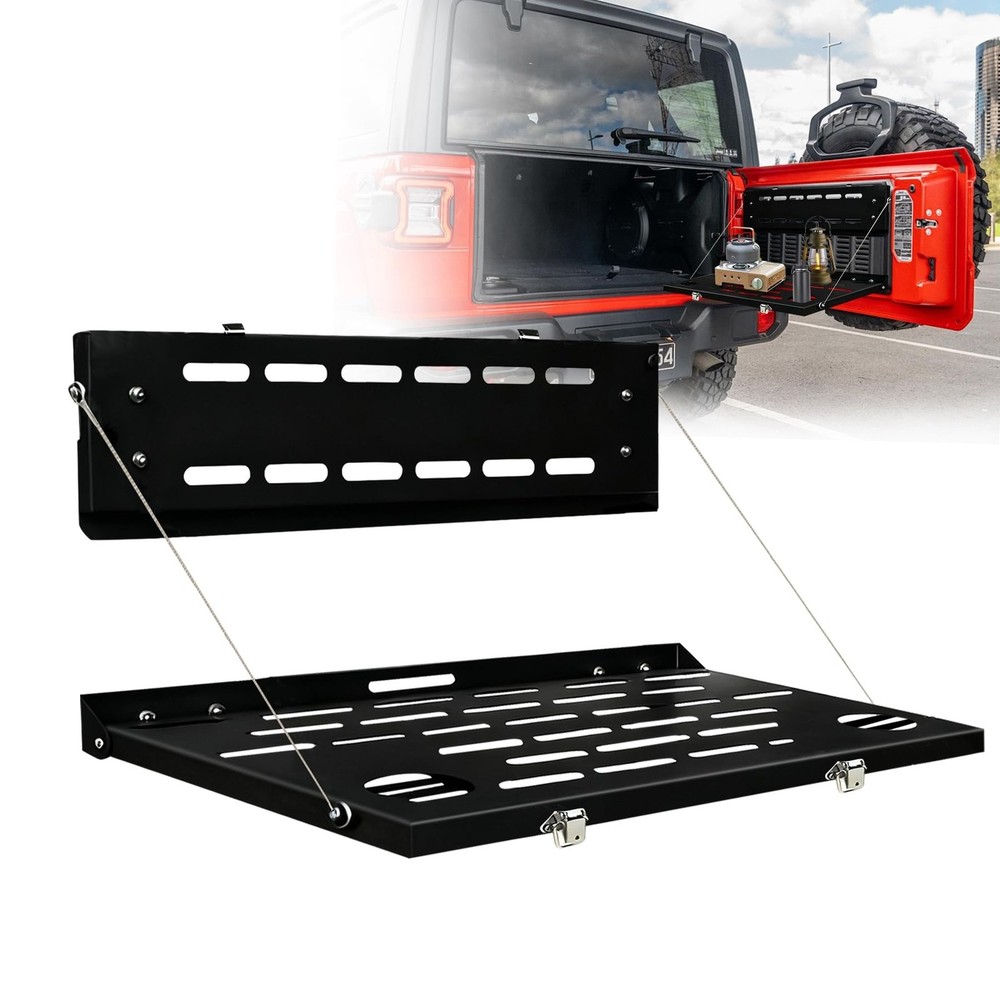 2026 Upgrade Tailgate Table for Ford Bronco 2021-2025, Foldable Molle Panel S...