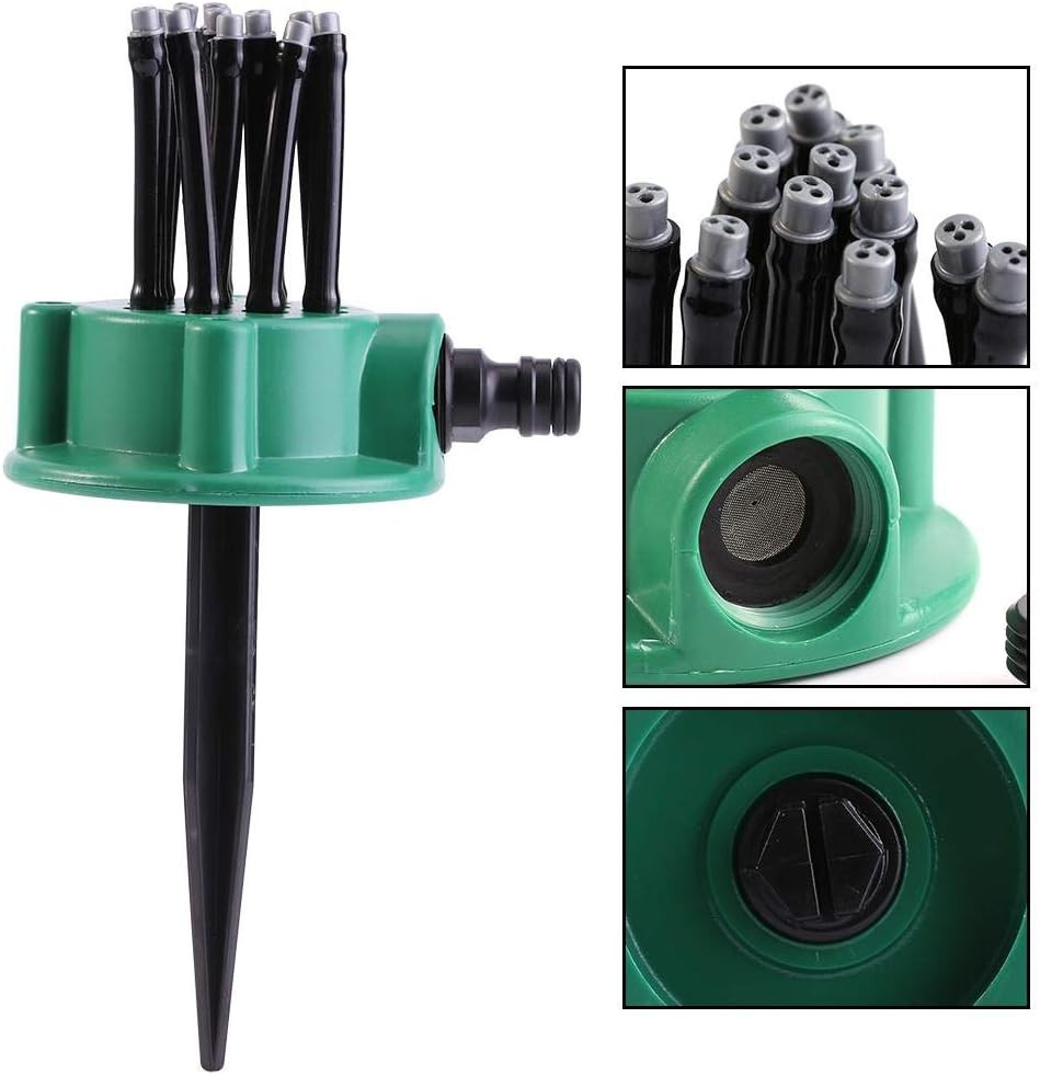 360-Degree Automatic Sprinklers - Multi-head Garden, Pack of 2