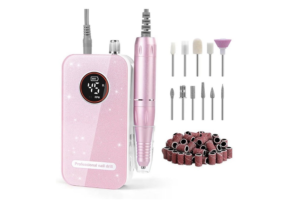 Rechargeable Nail Drill Machine - Pink